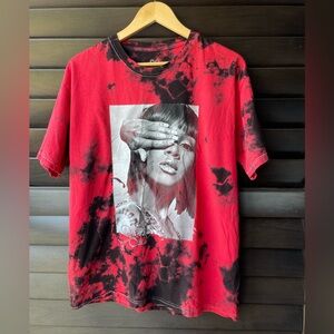 90s Legends Lisa Left Eye Red And Black Tshirt Size Large